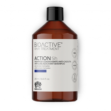 BIOACTIVE HAIR TREATMENT ACTION Sh - šampūnas nuo plaukų slinkimo, 250 ml.